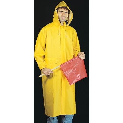 14506, .35 mm PVC/Polyester Raincoat w/Detachable Hood, Flagging Direct