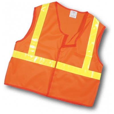 16323, ANSI Class 2 Solid Vest w/Lime/Yellow Reflective Tape, Flagging Direct