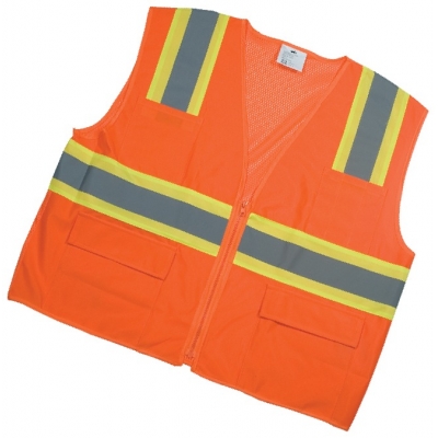 16368, ANSI Class 2 Surveyor Vest With Pouch Pockets, Flagging Direct