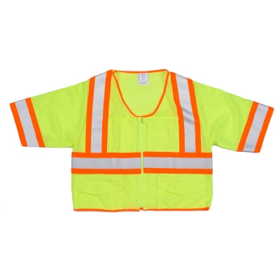 16491, ANSI Lime Mesh Class 3 Vest, Flagging Direct