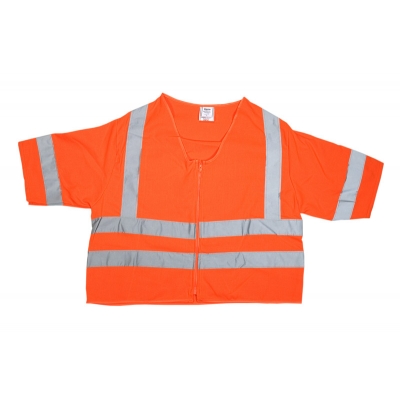 80161, ANSI Class 3 Orange Solid Flame Retardant Vest, Flagging Direct